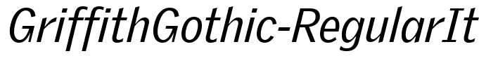 GriffithGothic-RegularItalic