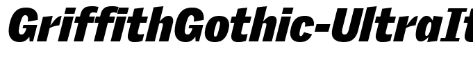 GriffithGothic-UltraItalic