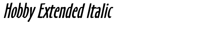 Hobby Extended Italic