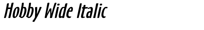 Hobby Wide Italic