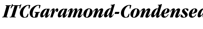 ITCGaramond-Condensed Bold Italic
