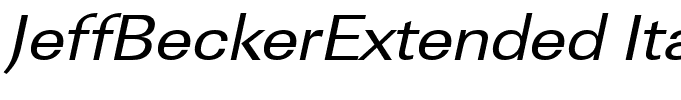 JeffBeckerExtended Italic