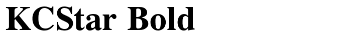 KCStar Bold