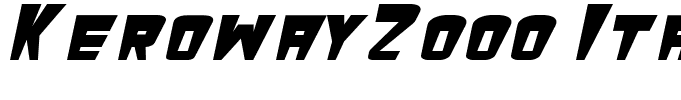 Keroway2000 Italic