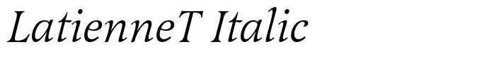 LatienneT Italic