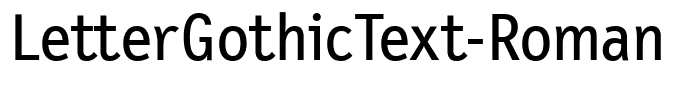 LetterGothicText-Roman