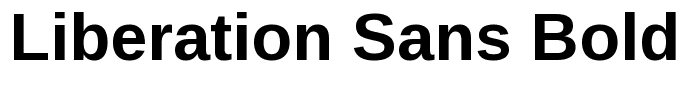 Liberation Sans Bold