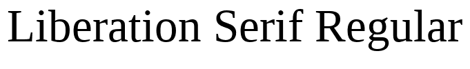 Liberation Serif Regular