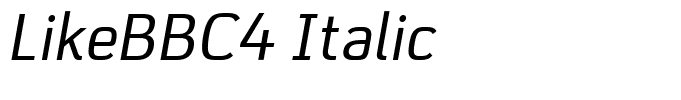 LikeBBC4 Italic