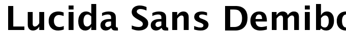 Lucida Sans Demibold(1)