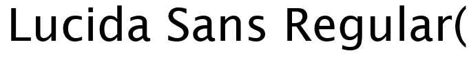 Lucida Sans Regular(2)