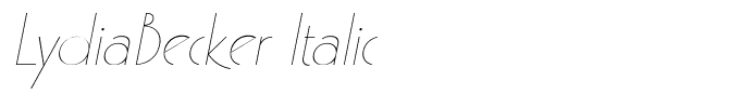 LydiaBecker Italic