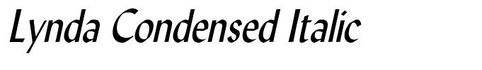 Lynda Condensed Italic