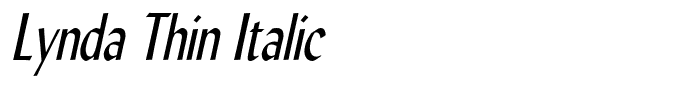 Lynda Thin Italic