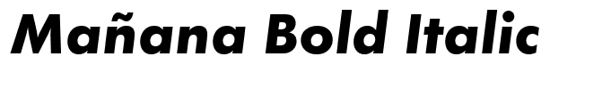 Mañana Bold Italic