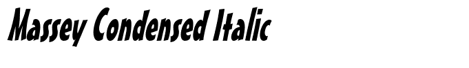 Massey Condensed Italic