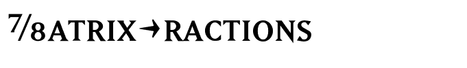 MatrixFractions