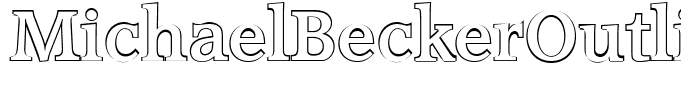 MichaelBeckerOutline Bold