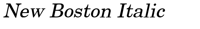 New Boston Italic