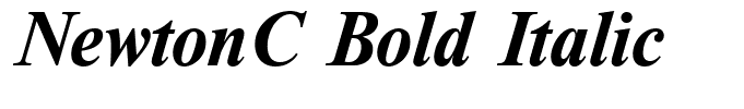 NewtonC Bold Italic