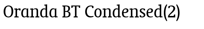 Oranda BT Condensed(2)