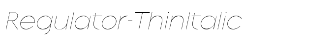 Regulator-ThinItalic