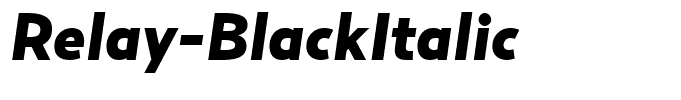 Relay-BlackItalic