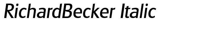 RichardBecker Italic