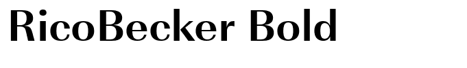 RicoBecker Bold