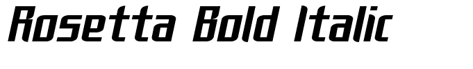 Rosetta Bold Italic