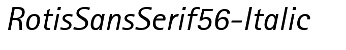 RotisSansSerif56-Italic