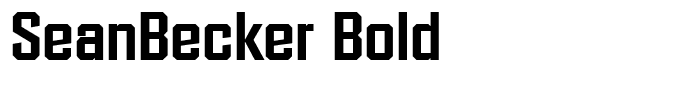 SeanBecker Bold