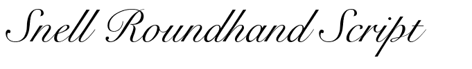 Snell Roundhand Script