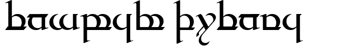 Tengwar Quenya