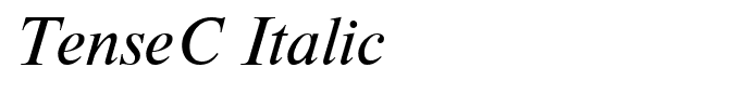 TenseC Italic