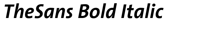 TheSans Bold Italic