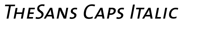 TheSans Caps Italic