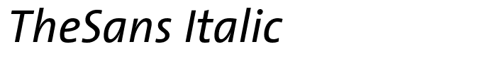 TheSans Italic