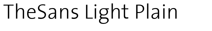 TheSans Light Plain