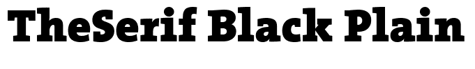 TheSerif Black Plain