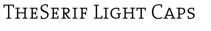 TheSerif Light Caps