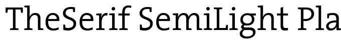 TheSerif SemiLight Plain