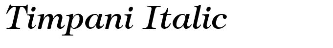 Timpani Italic