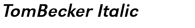 TomBecker Italic