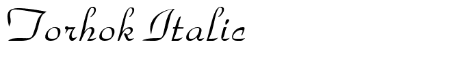 Torhok Italic