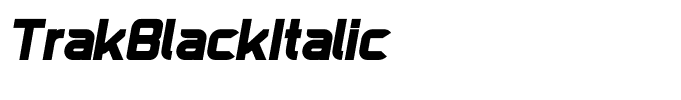 TrakBlackItalic