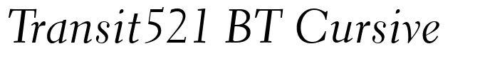 Transit521 BT Cursive