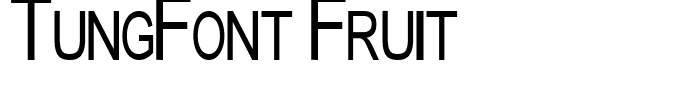 TungFont Fruit