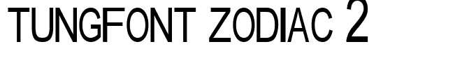 tungfont zodiac 2