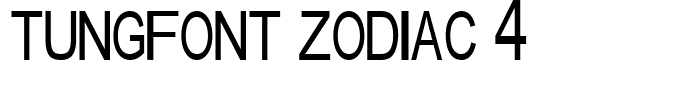 tungfont zodiac 4